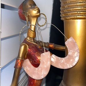 Acrylic Pink Earrings